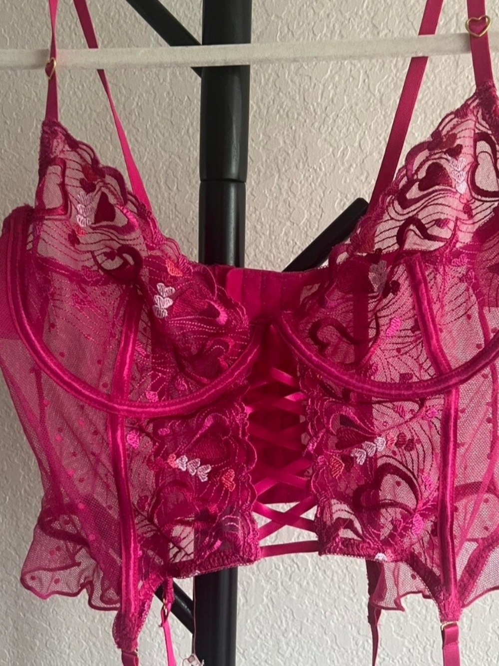 Pink Corset With Hearts